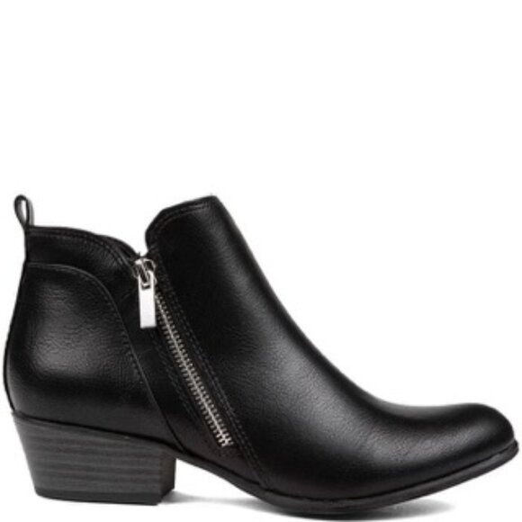 Esprit - Timber Boot Zippered Ankle Women's Booties Black E1TMB03 Size 7.5M - Picture 1 of 5